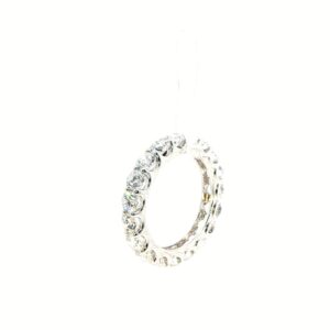 UN-0096 - Platinum Eternity Ring with Round Brilliant Cut Diamonds